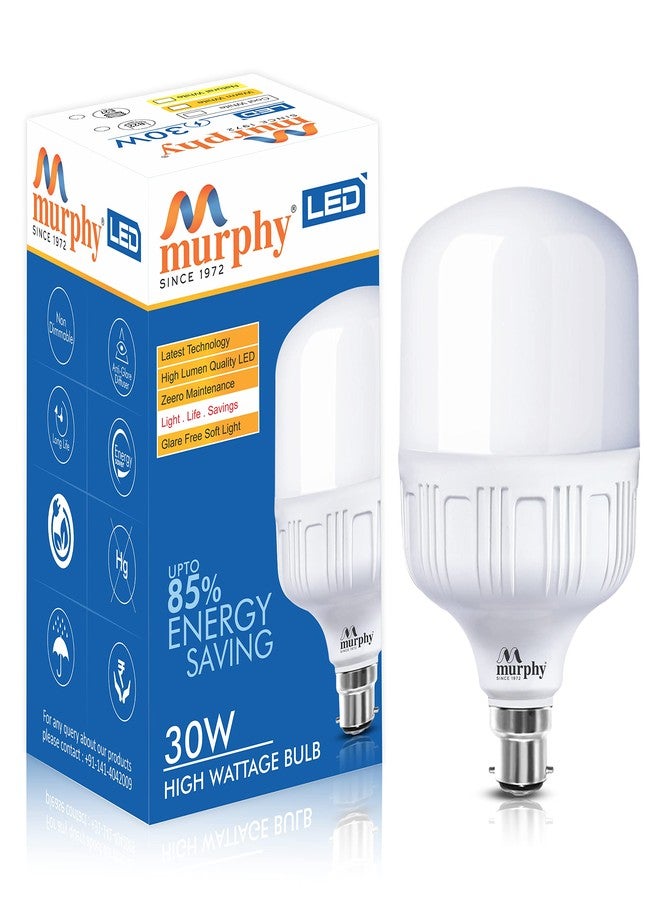 Murphy 30W B22 LED Cool White Bulb - Image 2